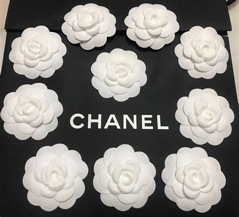 chanel flower paper|Chanel camellia flower.